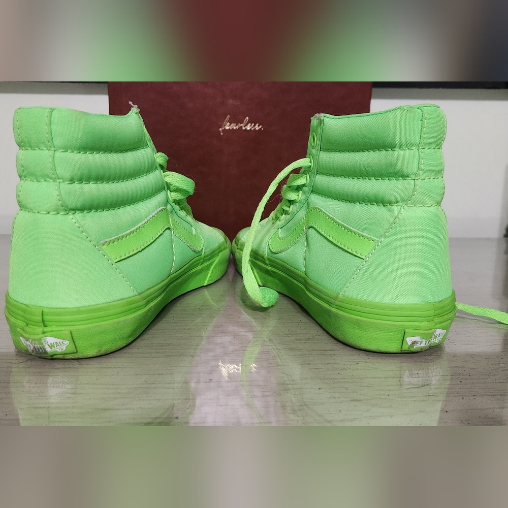Vans Neon Green Sk8-hi - Picture 5 of 8